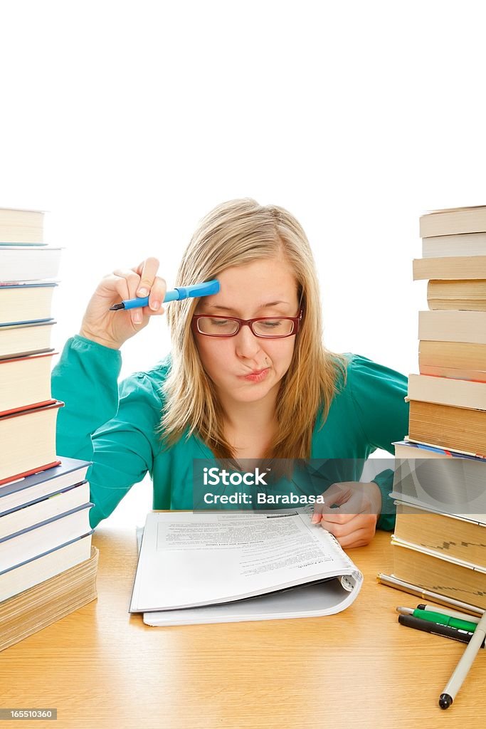 Concentrarse en clases - Foto de stock de Adolescencia libre de derechos