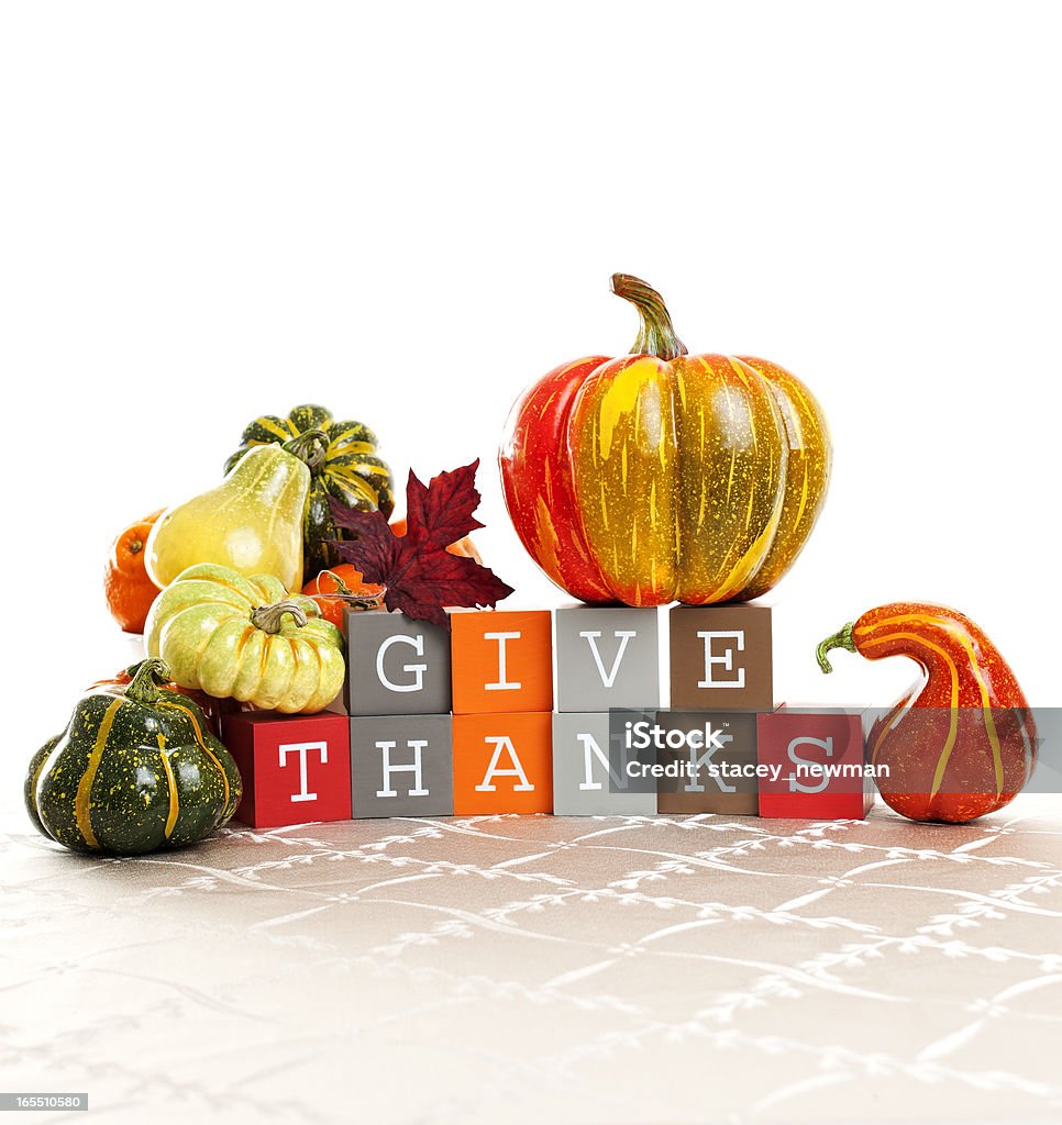 Traditional Thanksgiving, Autumn Holiday Background Alphabet Stock Photo