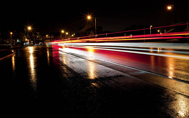 istock Rainy Night, Road Traffic Motion Blur 165511195