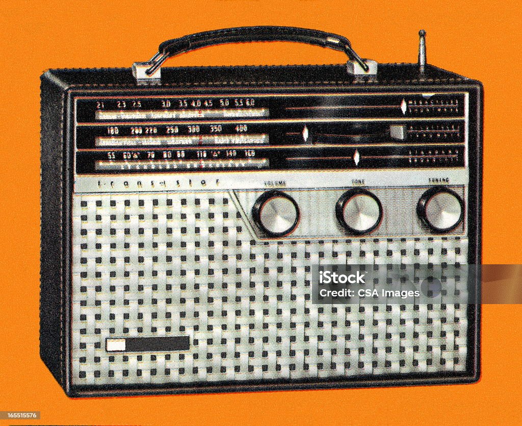 Radiolina portatile - Illustrazione stock royalty-free di Radio