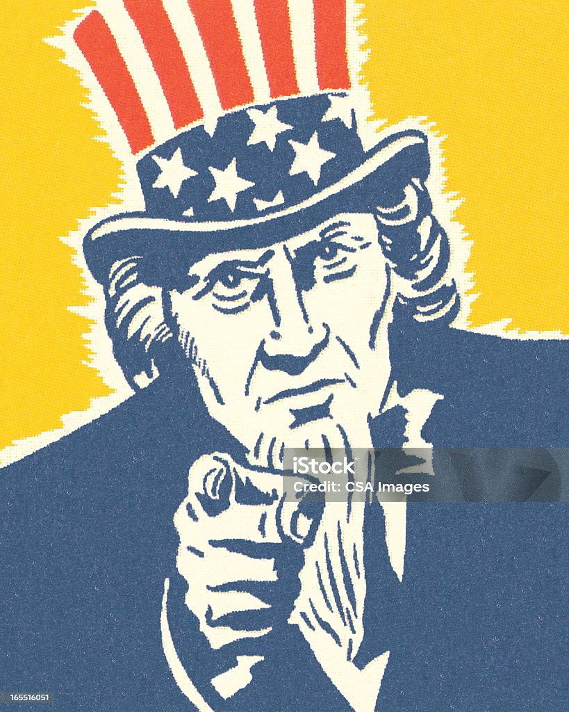 Inquit Sam Uncle Sam Stock Illustration - Download Image Now - Uncle Sam, One ...