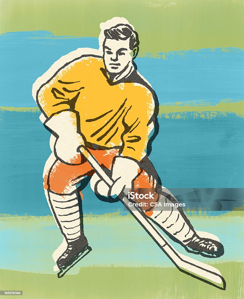 Giocatore di Hockey - Illustrazione stock royalty-free di Hockey