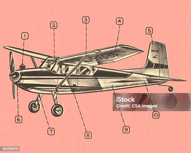 Samolot Schemat - Stockowe grafiki wektorowe i więcej obrazów Diagram - Diagram, Transport lotniczy, Barwne tło