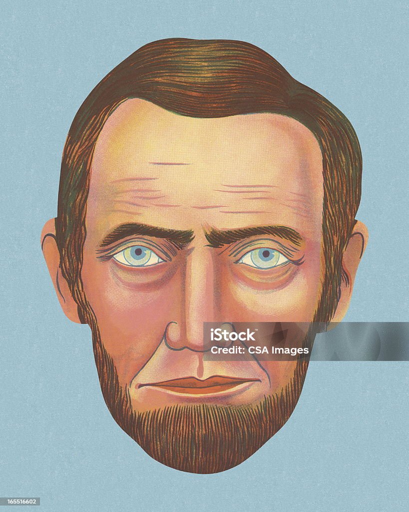 Porträt von Ernst Mann - Lizenzfrei Abraham Lincoln Stock-Illustration