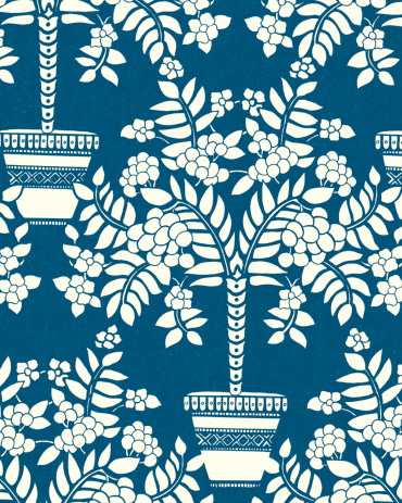Blue Plant Pattern