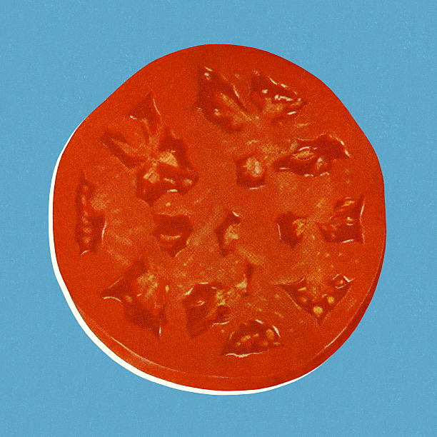 Slice of Tomato Slice of Tomato tomato slice stock illustrations