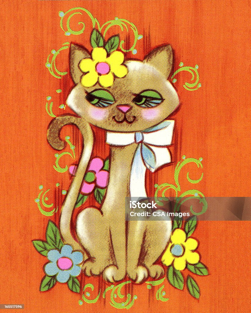 Очаровательны кошка - Стоковые иллю�страции Без людей роялти-фри