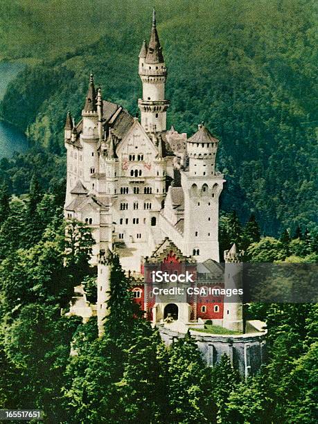 Fairy Tale Castle Stock Illustration - Download Image Now - Castle, Architecture, Building Exterior