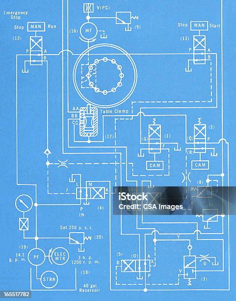 Blueprint Stock Illustration - Download Image Now - Electricity, Diagram, Circuit Board