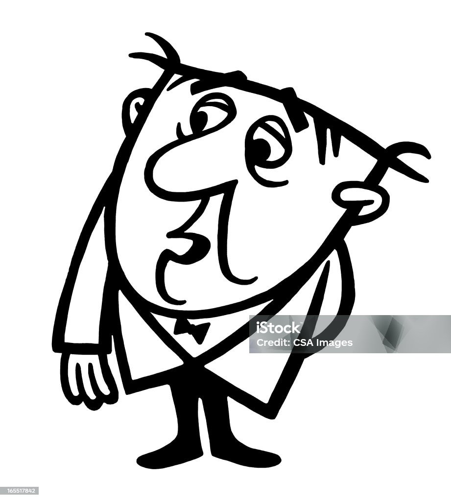Человек с большим носом - Сто�ковые иллюстрации Бизнес роялти-фри