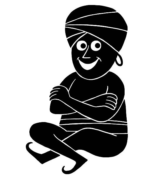 Smiling Yogi Smiling Yogi spirituality smiling black and white line art stock illustrations