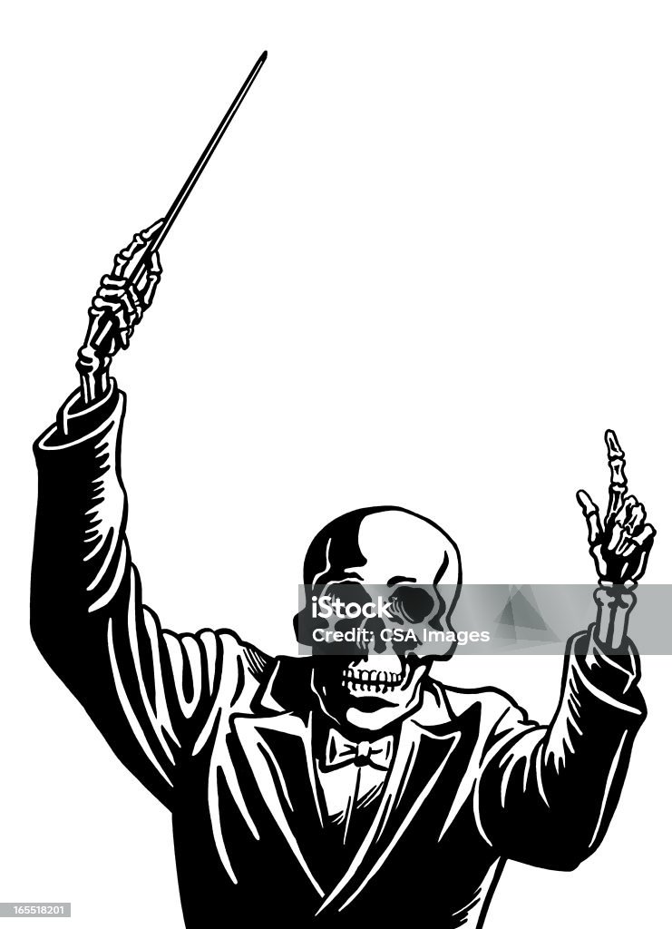 Esqueleto Conductor - Ilustração de Esqueleto Humano royalty-free