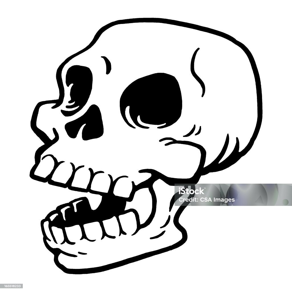 Lachen Totenkopf - Lizenzfrei Angst Stock-Illustration