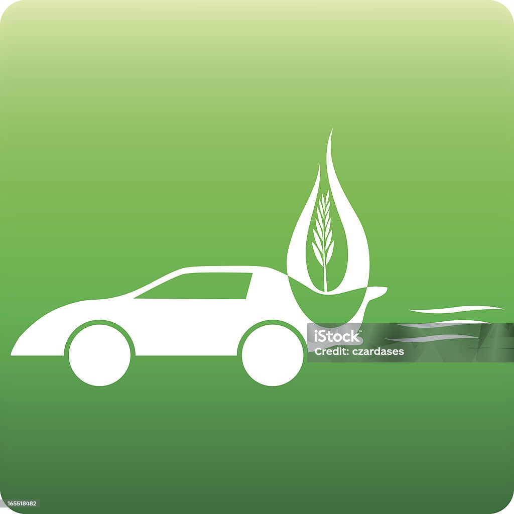 Biomass car Futuristic design of biomass car Biomass - Renewable Energy Source stock vector