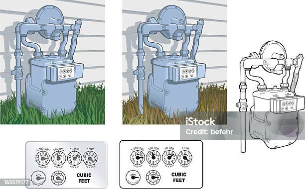 天然ガスメータ - ガスメーターのベクターアート素材や画像を多数ご用意 - ガスメーター, 天然ガス, 計量器