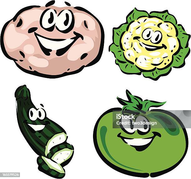 Ilustración de Verduras y más Vectores Libres de Derechos de Aire libre - Aire libre, Alimento, Calabacín
