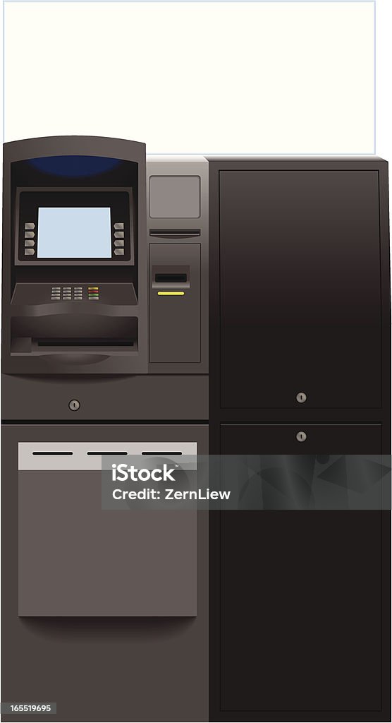 Máquinas automáticas de pagamento - Royalty-free Atividade bancária arte vetorial