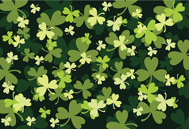 Shamrock fundo - ilustração de arte em vetor