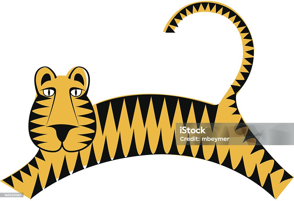 Przeskakiwanie Tiger - Grafika wektorowa royalty-free (Dzieciństwo)