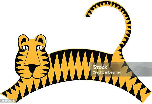 Passar Sobre Os Tigre - Arte vetorial de stock e mais imagens de Animal - Animal, Entusiástico, Grande gato