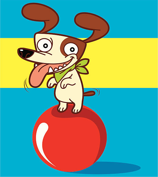 Dog Cartoon vector art illustration