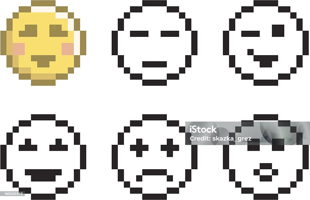 Fun Computer Interface Smile Retro Computer Smiles Stock Illustration - Download Image Now ...