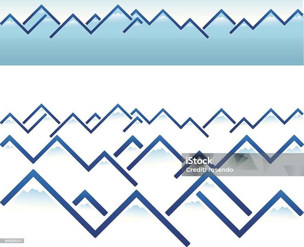 mountain ridge - arte vettoriale royalty-free di Blu