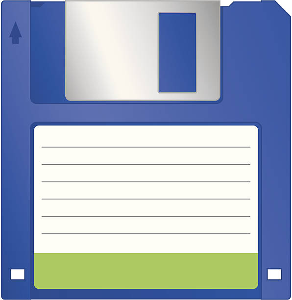 Floppy Disk vector art illustration