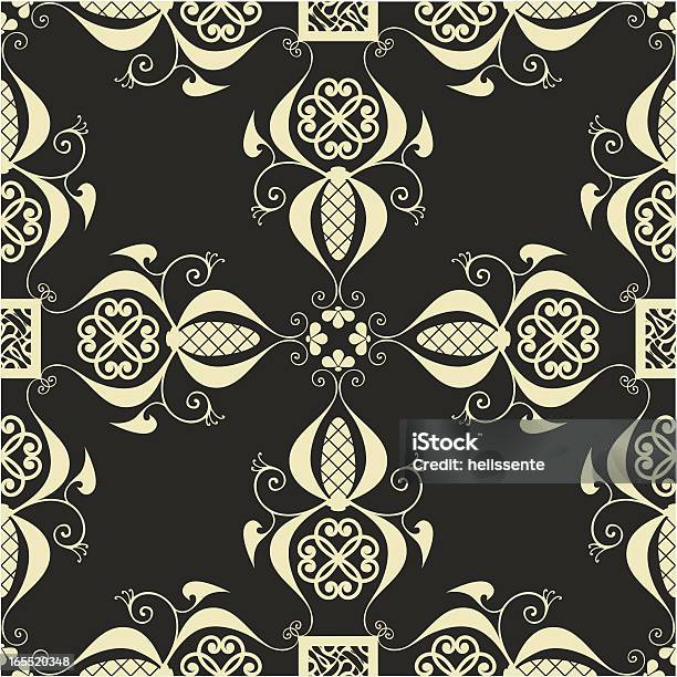 Seamless Wallpaper Stock Illustration - Download Image Now - Backgrounds, Beige, Gray Color