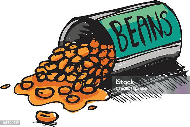 Spilling The Beans Stock Illustration - Download Image Now - Bean, Can, Spilling