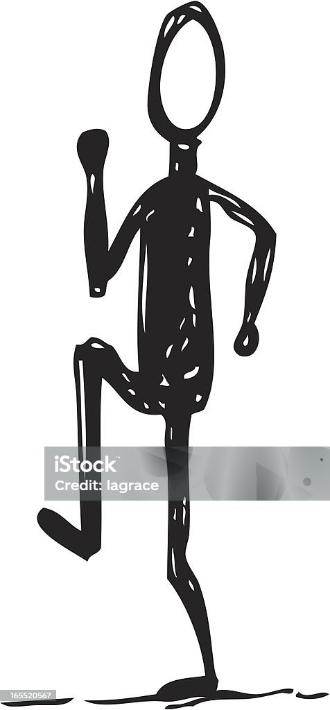 Running homme - clipart vectoriel de Adulte libre de droits