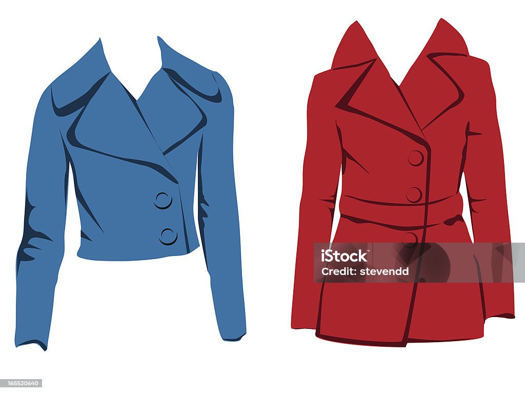 Vector de chaquetas de las mujeres - arte vectorial de Mujeres libre de derechos