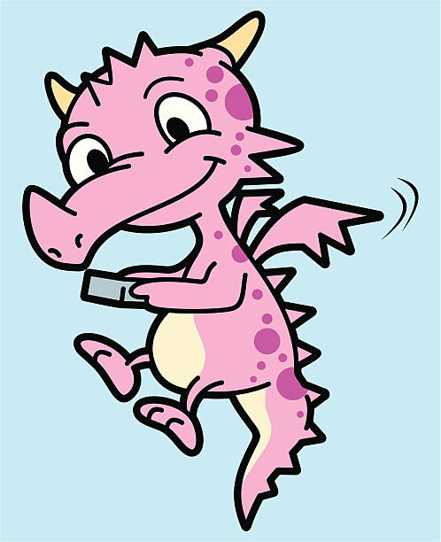 Dragon Cartoon vector art illustration