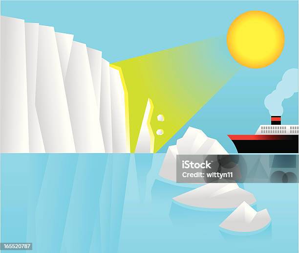 Erosione Antartico - Immagini vettoriali stock e altre immagini di Ambiente - Ambiente, Antartide, Cambiamenti climatici