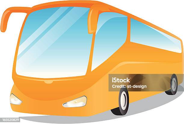 Lautobus - Immagini vettoriali stock e altre immagini di Autobus - Autobus, Moderno, Arancione