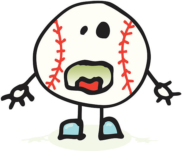 Baseball Man vector art illustration