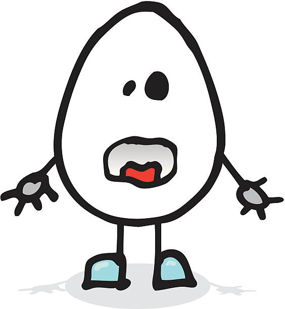 Egg Man vector art illustration