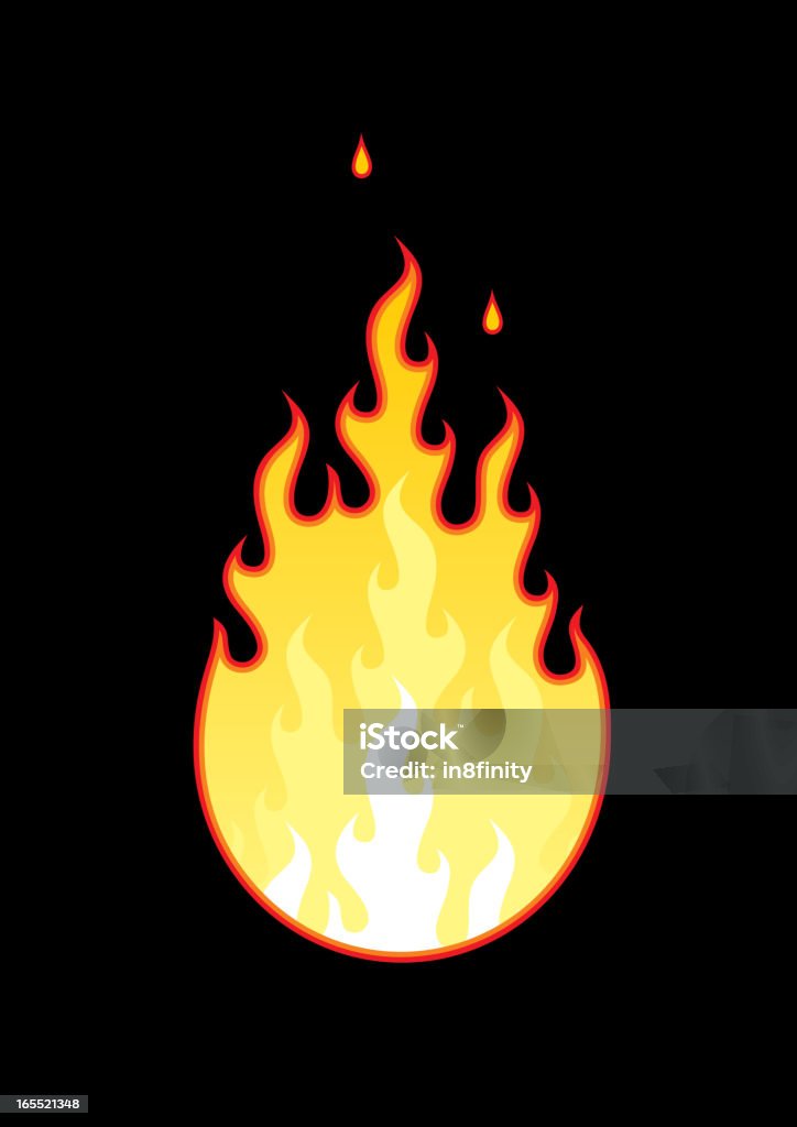 Fire - clipart vectoriel de Boule de feu libre de droits