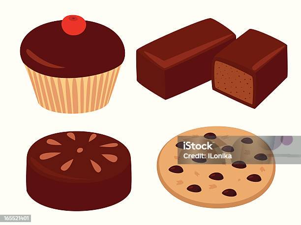 Ilustración de Dulces De y más Vectores Libres de Derechos de Alimento - Alimento, Botones de Chocolate, Chocolate