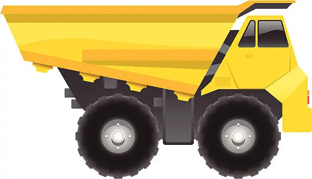 Vector illustration of Dump Truck