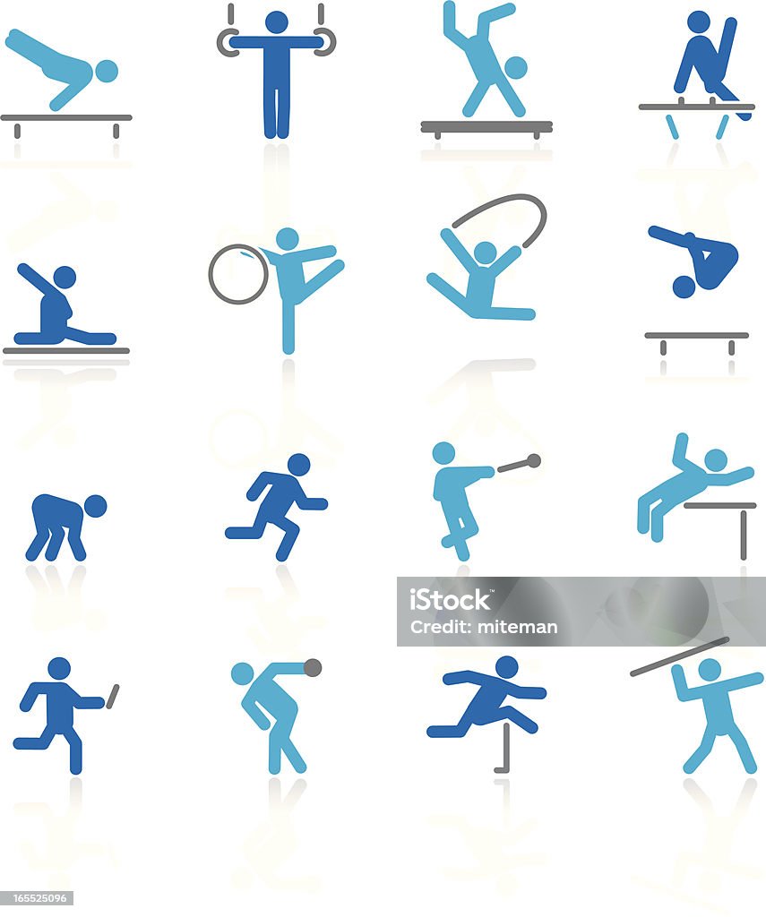 Gimnasia & atletismo/Arctic Collection - arte vectorial de Trampolín - Artículos deportivos libre de derechos