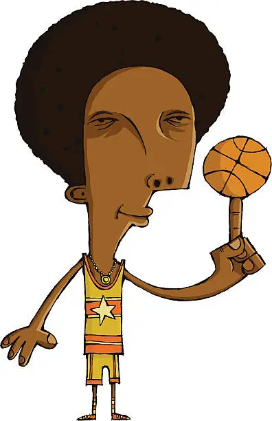 Vector illustration of Basketball Superstar