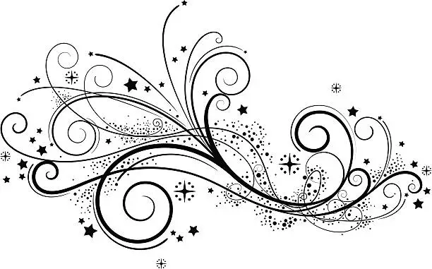 Vector illustration of Fancy Swirls