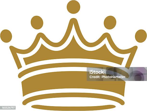 Vetores de Simples Clássica Crown e mais imagens de Coroa - Enfeite para cabeça - Coroa - Enfeite para cabeça, Ouro - Metal, Dourado - Descrição de Cor