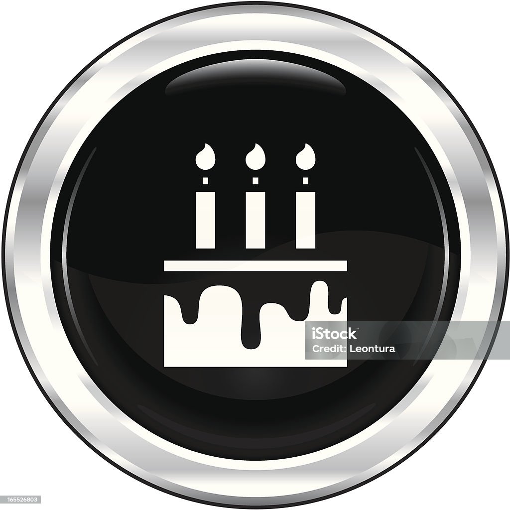 Ciasto z Blackest ikony/seria - Grafika wektorowa royalty-free (Bez ludzi)