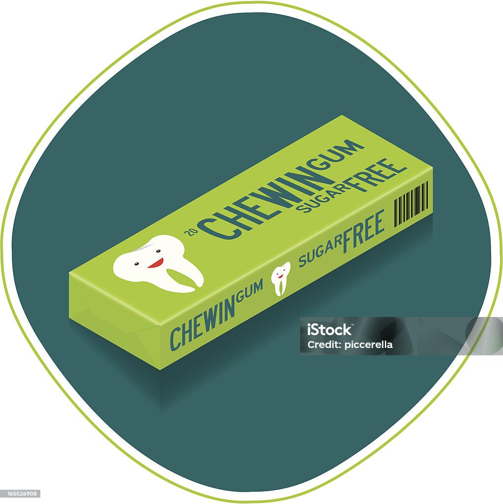 Chewing-gum pack de 20 appareils - clipart vectoriel de Sans sucre libre de droits
