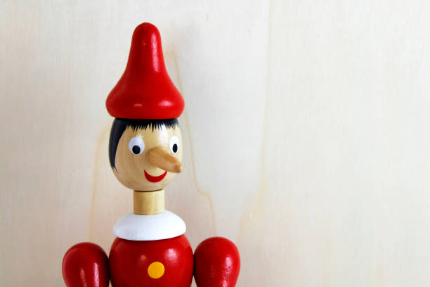 istock Pinocchio, colorful wooden jointed doll 1655272256
