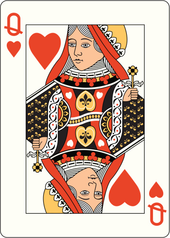 Queen of Hearts playing card