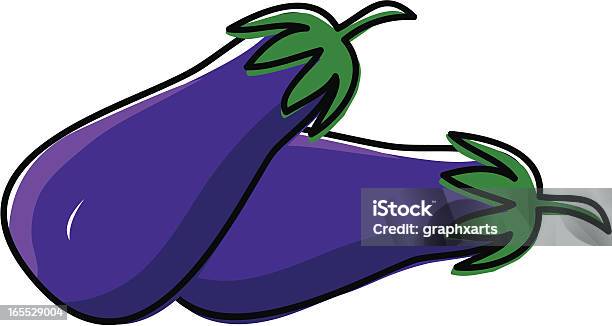 Ilustración de Eggplants y más Vectores Libres de Derechos de Alimento - Alimento, Berenjena - Vegetal, Clip Art