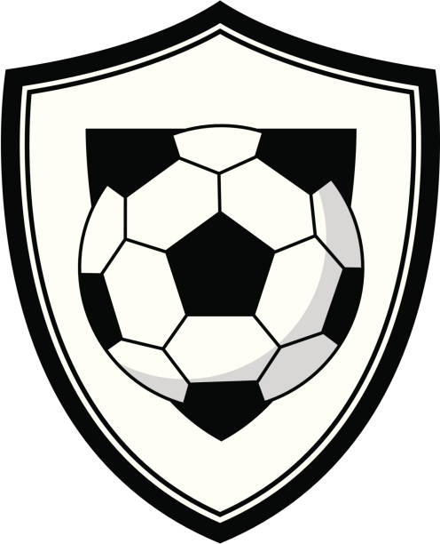 Soccer Football Club Badge vector art illustration